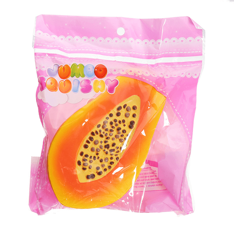 Papaya Squishy 15*9*4Cm Slow Rising with Packaging Collection Gift Soft Toy