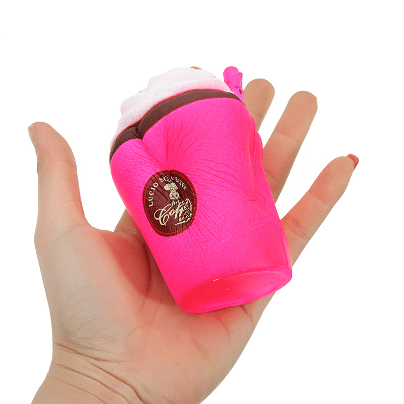 Milk Tea Ice Cream Cup Squishy 11CM Slow Rising with Packaging Coffee Cappuccino Collection Gift