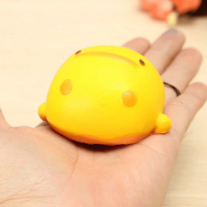 Squishy Yellow Duck Soft Cute Kawaii Phone Bag Strap Toy Gift 7*6.5*4Cm