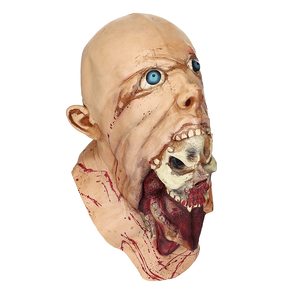 Halloween Party Home Decoration Toys Horror Rotten Bloody Mask Props Toys Supply for Kids Gift