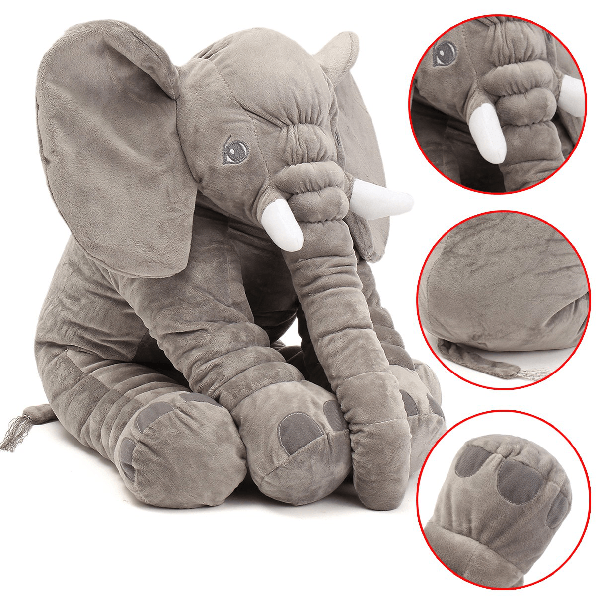 23,5 "60 Cm Carino Jumbo Elefante Peluche Bambola Peluche Morbido Giocattolo per Bambini Regalo