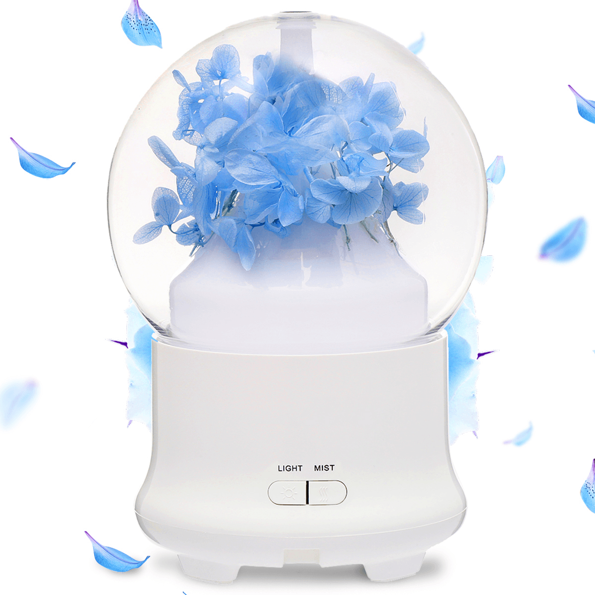 4 Colors Immortal Flower Mini Aroma Humidifier Essential Oil SPA Diffuser Purifier Atomizer