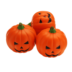 3PCS 7CM Squishy Simulation Random Halloween Slow Rising Smile Pumpkin Squishy Fun Toys Decoration