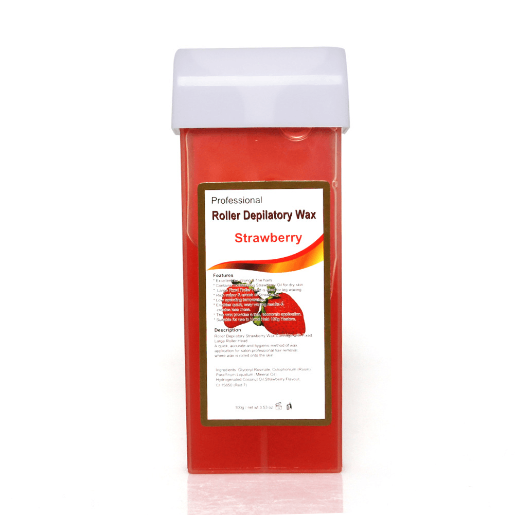 100G Depilatory Wax Cartridge Hair Removal Cream Beeswax Strawberry Rose Honey Hair Removal Wax