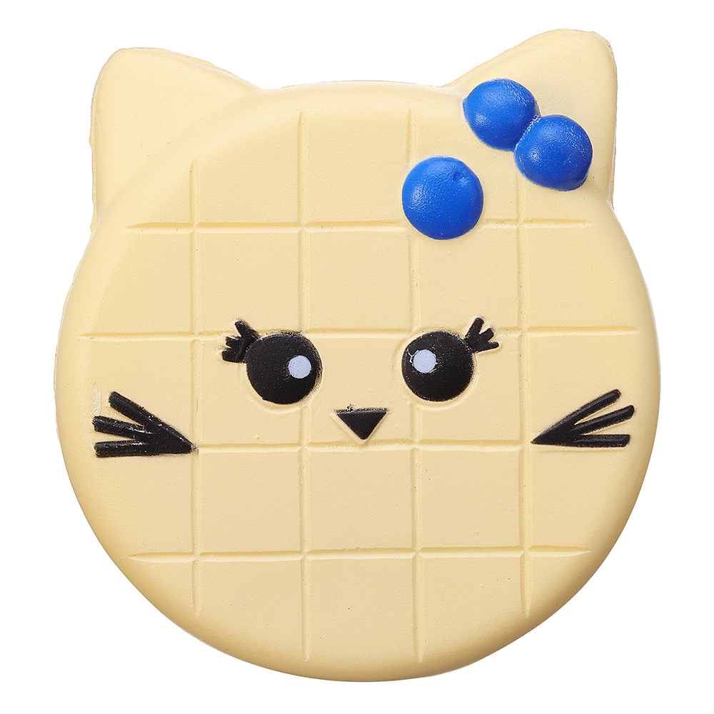 Bread Squishy Cat Face 10CM Jumbo Slow Rising Soft Toy Gift Collection with Packaging