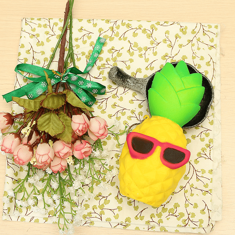 Squishy Cool Pineapple 16Cm Slow Rising Soft Squeeze Collection Gift Decor Toy