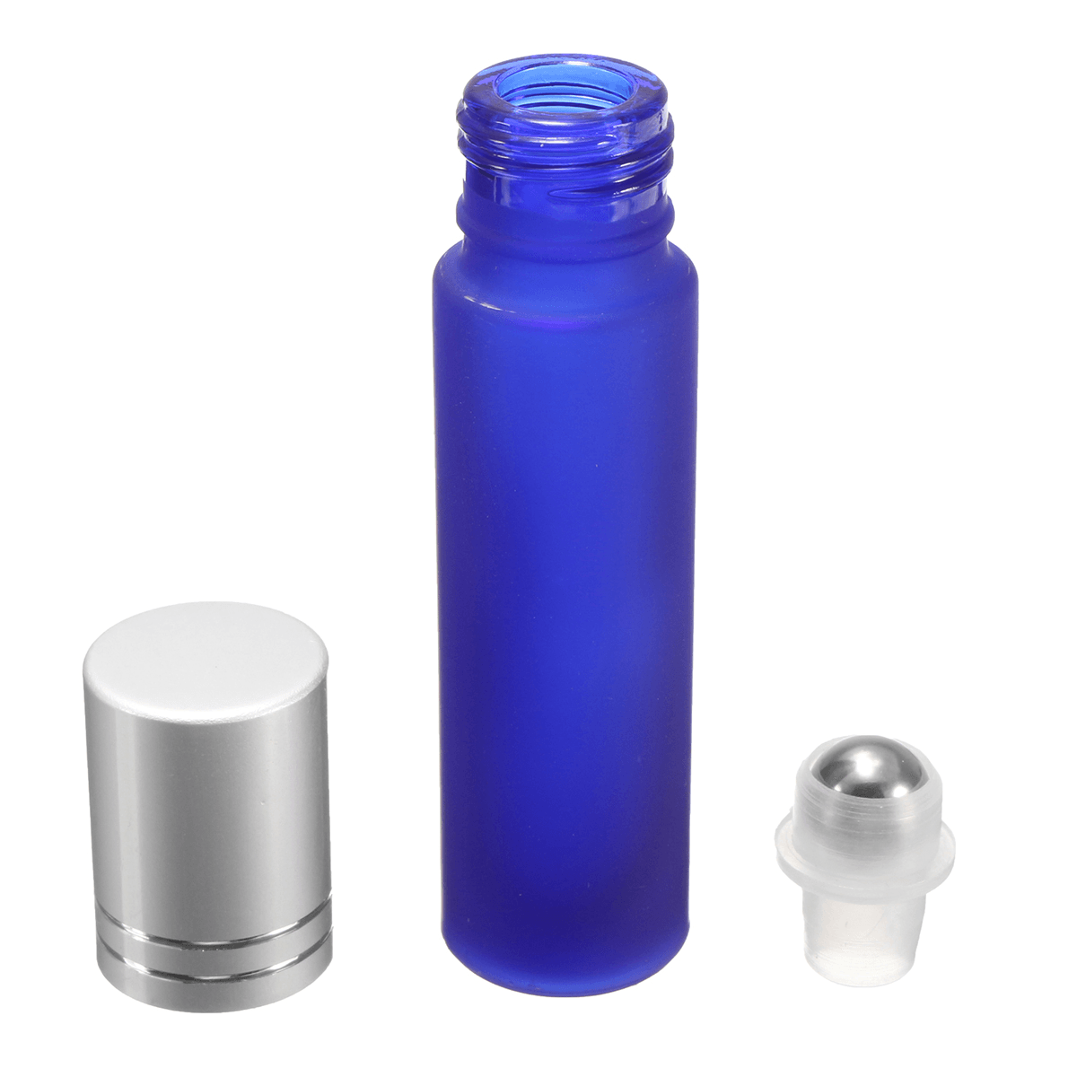 5PCS 10Ml 1/3Oz Cobalt BLUE ROLL on GLASS BOTTLE ESSENTIAL OIL Roller Ball