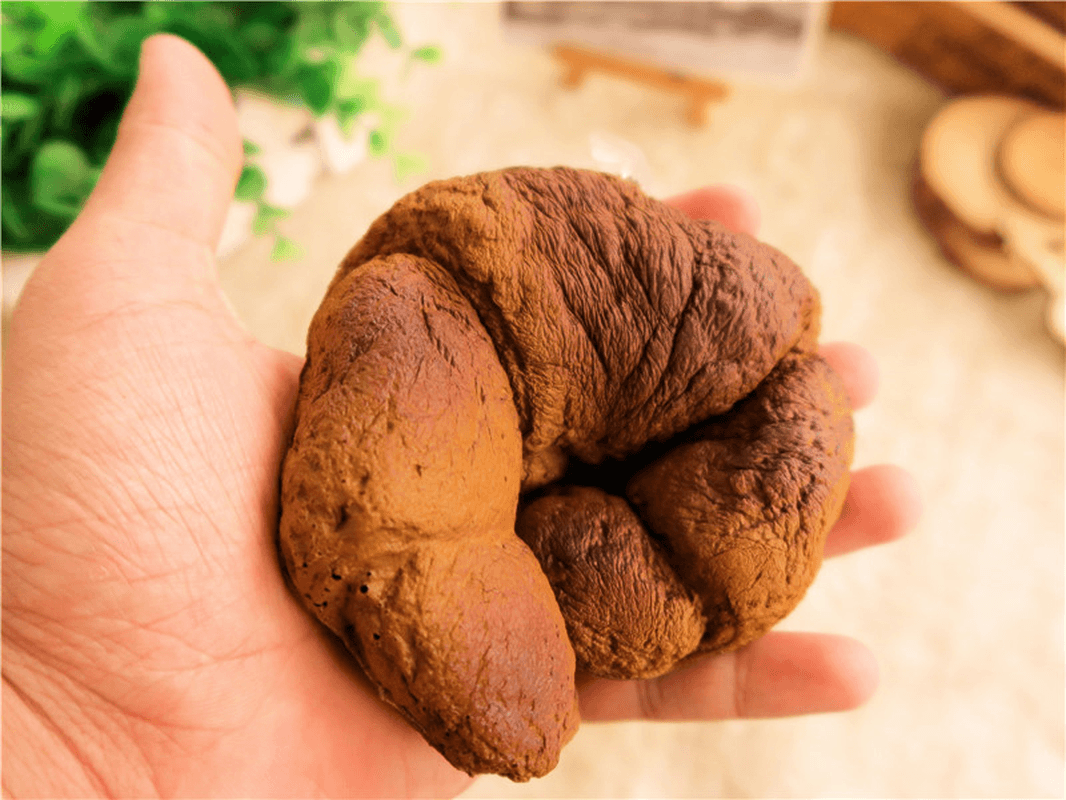 Croissant-Brot-Squishy, ​​13 cm, super langsam aufsteigend, Originalverpackung, Quetschspielzeug, lustiges Geschenk