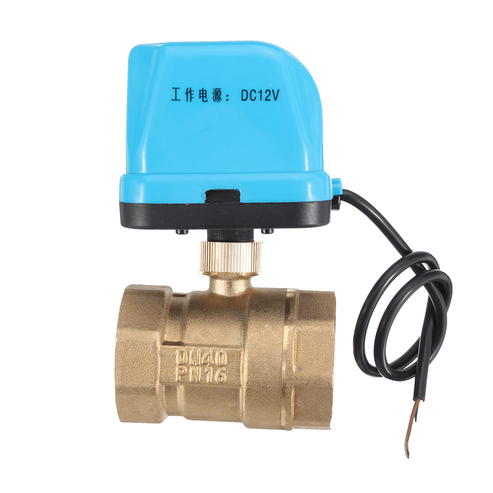 TMOK TK260 DC 12V 1/2" 3/4" 1" 1-1/4" Motorized Electric Brass Ball Valves 3 Wire Full Port Valve