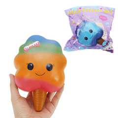 Marshmallow Squishy 18*11Cm Slow Rising Rainbow Cotton Candy Original Packaging Stress Gift Toy