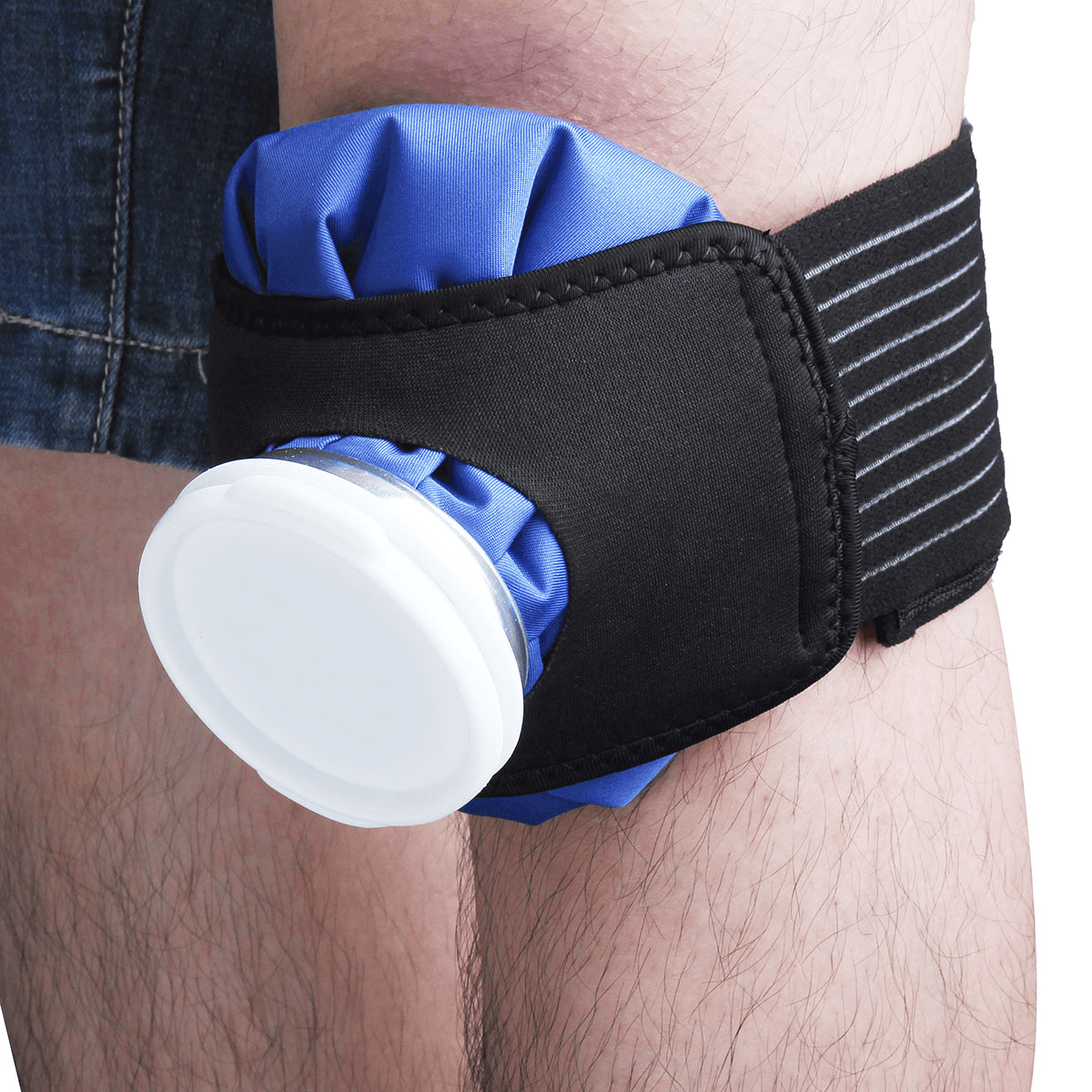 9Inch Ice Bag Sport Injury Fixed Belt Heat Cold Cooler Pack Reusable Injury Knee Head First Aid Pain Relief