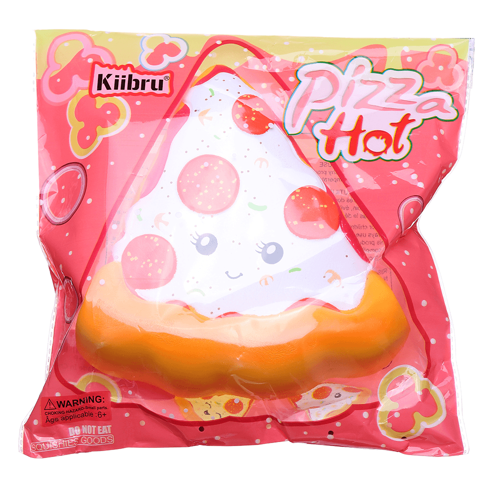 Kiibru Pizza Squishy 14.5 * 13.5 * 5Cm Juguete suave de crecimiento lento con embalaje original