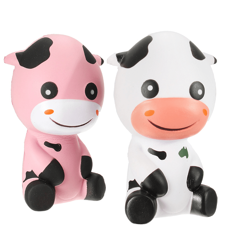 Squishy Baby Cow Jumbo 14Cm Slow Rising with Packaging Animals Collection Gift Decor Toy