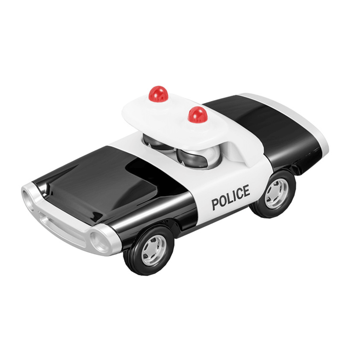 Alloy Police Pull Back Diecast Car Model Toy for Gift Collection Home Decoration