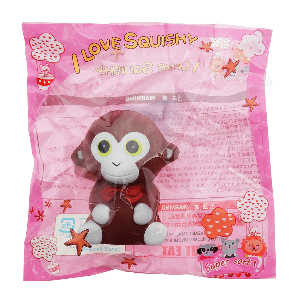 Monkey Squishy 10.5*9*7CM Slow Rising Soft Animal Collection Gift Decor Toy with Packaging