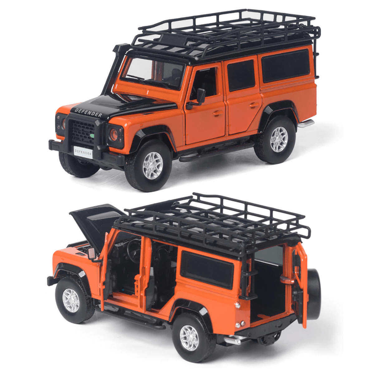 1:32 Legierung Land Rovers Defenders Hinterrad Zurückziehen Diecast Auto Modell Spielzeug mit Sound Licht für Geschenk Sammlung