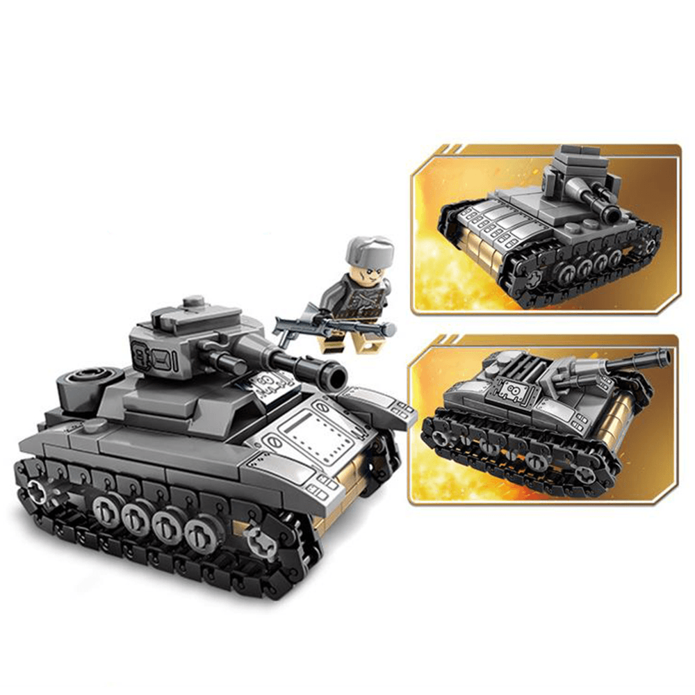 1061PCS Plastic & ABS 8 Kinds of Steel Empire Themed Military War Bricks Toy for Children