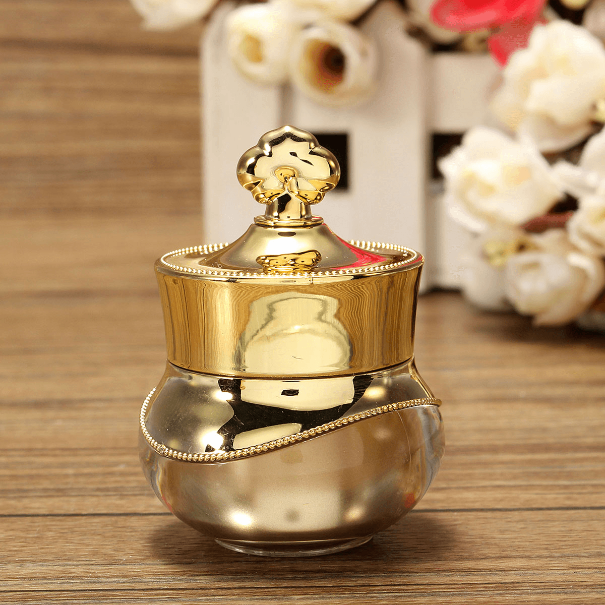 4 Colors Crown Eye Cream Empty Refillable Bottle Container Nail Art Makeup 5G