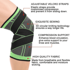 1 paar Sport Kneepad Männer Druck Elastische Knie Pads Unterstützung Fitness Getriebe Basketball Volleyball Brace Schutz Verband