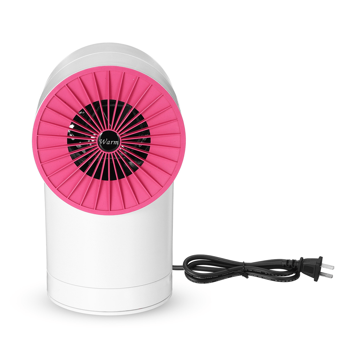 220V 800W Mini Space Heater Small Desktop Fan Shakeable Electric Warmer Heating Fan