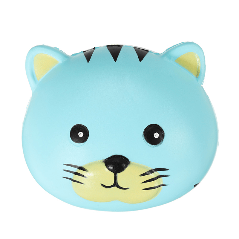 Oriker Squishy Tiger Face Ball Bun 10Cm Soft Sweet Slow Rising Original Packaging Collection Gift