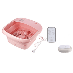 220V Portable Foldable Electric Bathtubs Foot Soaking Bucket Foaming Bump Massage Heat