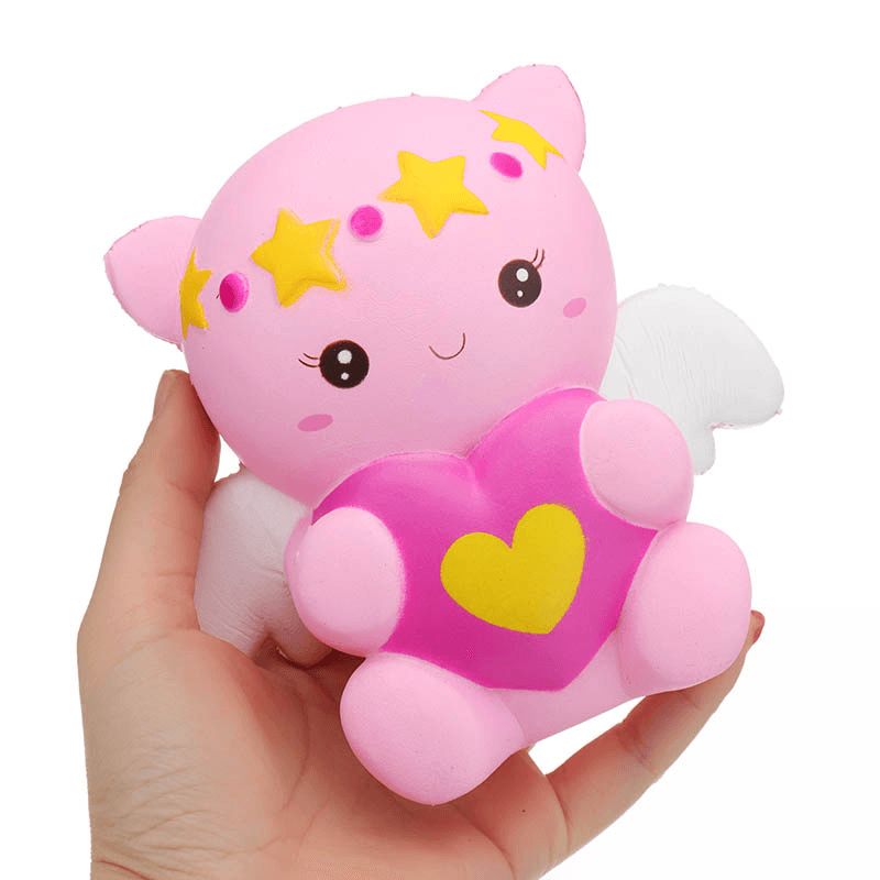 Creamiicandy Yummiibear Angel Kitty Panda Cloud licencia Squishy 14 cm con embalaje colección regalo juguete suave