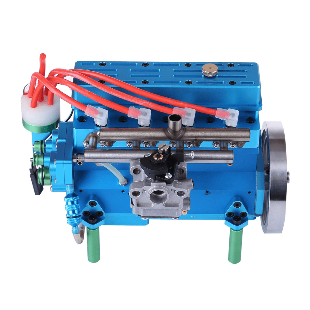 Four Cylinder Gasoline Engine Inline Model 32Cc Water-Cooled for DIY RC Car & Ship