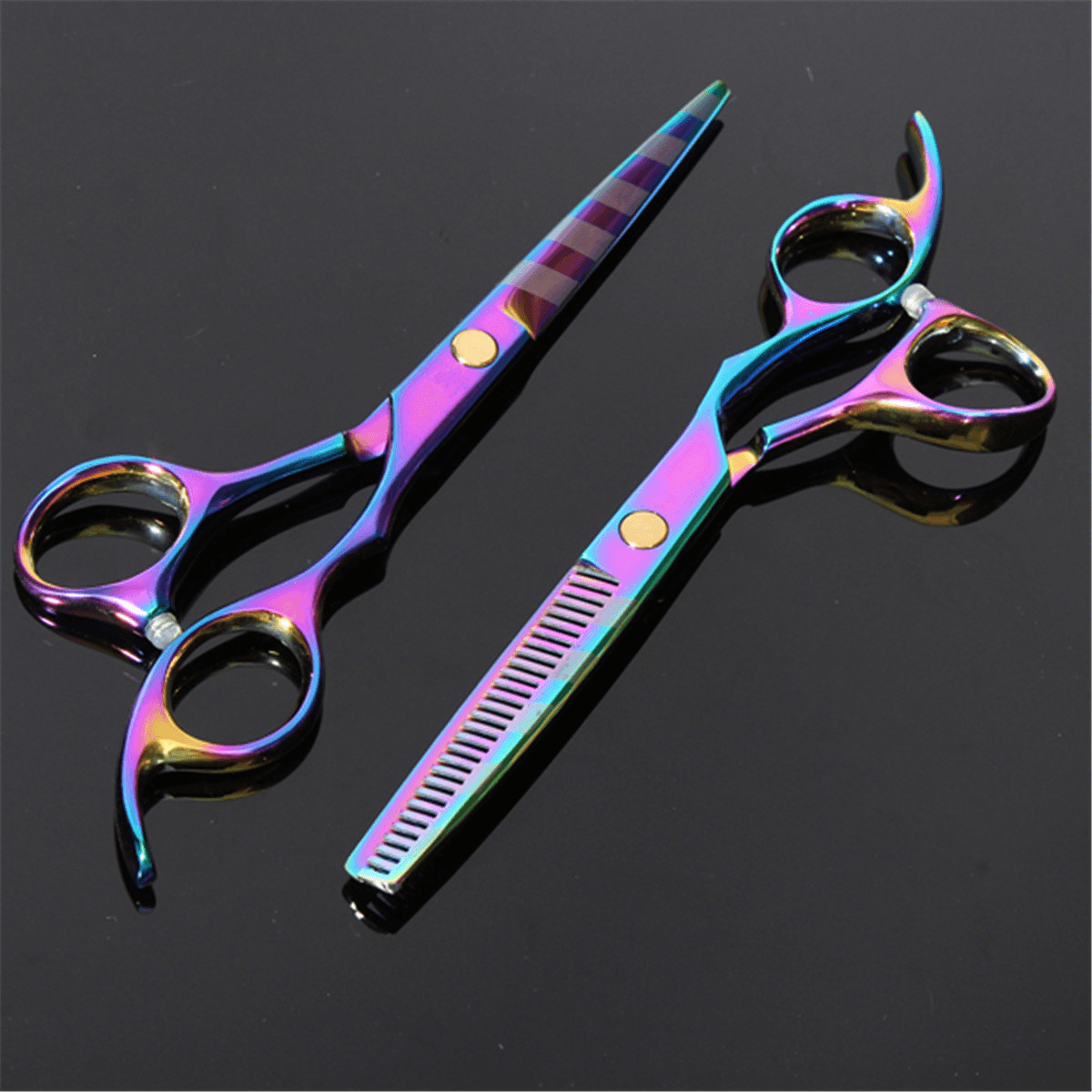 3 Pcs/Set Professional Stainless Steel Hair Cutting Thinning Scissors Barber Tool Hair Scissor Comb Set Hairdressing Shears Kit