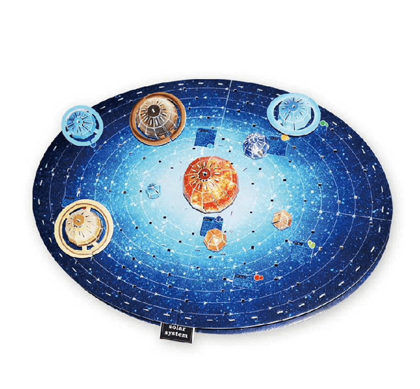 DIY 3D Sonnensystem Neun Planeten Papierpuzzle Modellbausätze für Kinder Kinder Weihnachtsgeschenk Spielzeug