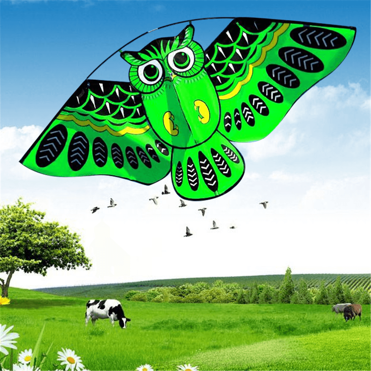 Owl Ainimal Kite Single Line Breeze Outdoor Fun Sports for Kids Kites