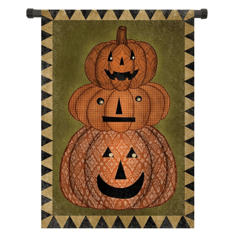 30X45Cm Halloween Pumpkin Polyester Welcome Flag Garden Holiday Decoration