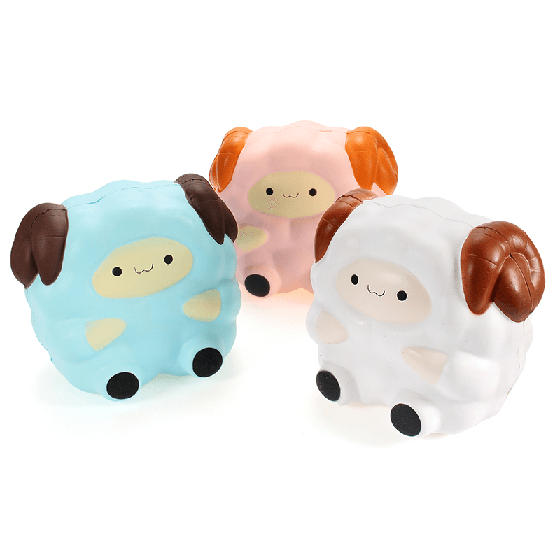 Squishy Jumbo Sheep 13Cm Slow Rising with Packaging Collection Gift Decor Soft Squeeze Toy