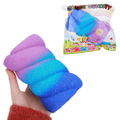 Orange Squishy 14CM Soft Cotton Candy Marshmallow Toys Slow Rising Fun Kid Gift with Packaging