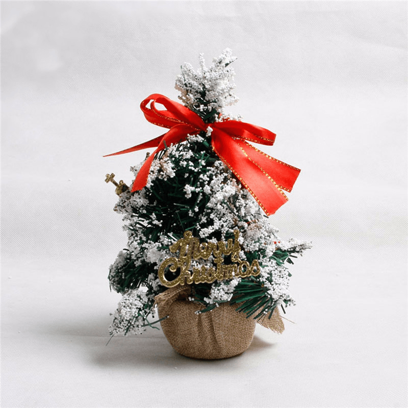 Mini-Tischdekoration für den Weihnachtsbaum mit mehreren Mustern, zufällige Weihnachtsdekoration für Zuhause, Party, Abendessen