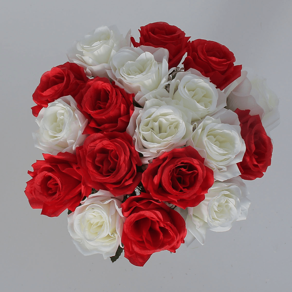 18 Head / Bouquet 15'' Artificial Silk Roses Flowers Bridal Home Wedding Decor Supplies