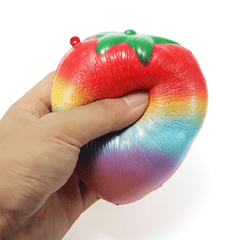 Squishy Rainbow Jam Chocolate Strawberry Jumbo 10Cm Soft Slow Rising Fruit Collection Gift Decor Toy