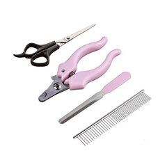 4Pcs Pet Grooming Tools Nail Clipper Set for Pet Hair Nail Trimmer