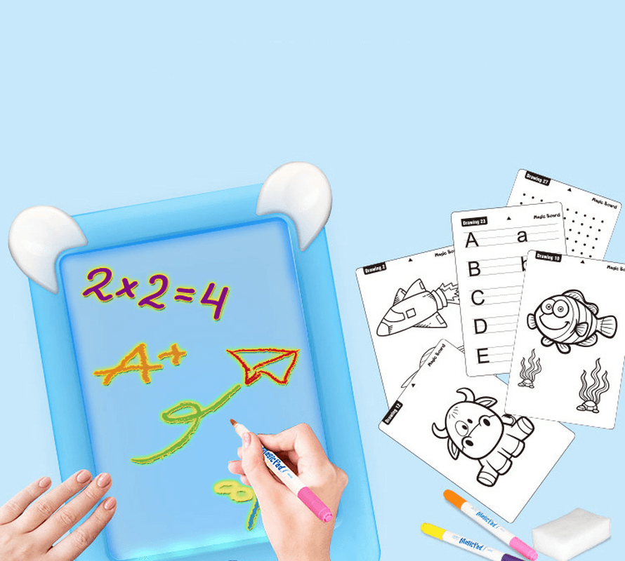 3D Magic Drawing Board Pad LED Writing Tablet Led Kids Adult Display Panel Luminous Tablet Pad Drawing Toy