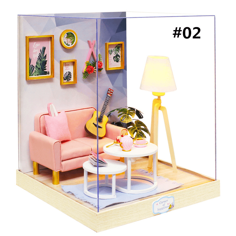 Cuteroom BT Corner of Happiness Series DIY Cabin Doll House Gift Collection Decoration