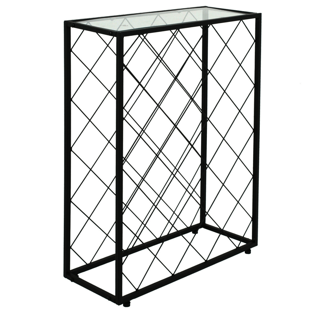 Acrylic Iron Wire Display Rack Indoor Bottle Storage Rack 74 * 10 * 56/46 * 10 * 72