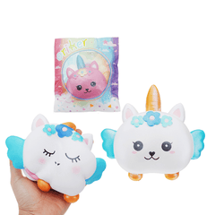 Oriker Unicorn Burger Squishy 16CM Slow Rising with Packaging Collection Gift Soft Toy