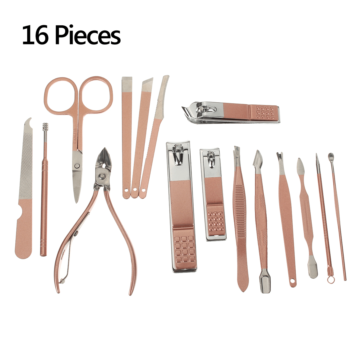 7/10/12/16 / 18Pcs Nail Clipper Set Multi-Piece Set Stainless Steel Accessories Nail Clippers Pedicure Beauty Manicure Tool