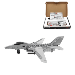 Mofun 3D Metal Puzzle Model Building Stainless Steel Aircraft Fighter Plane 470PCS