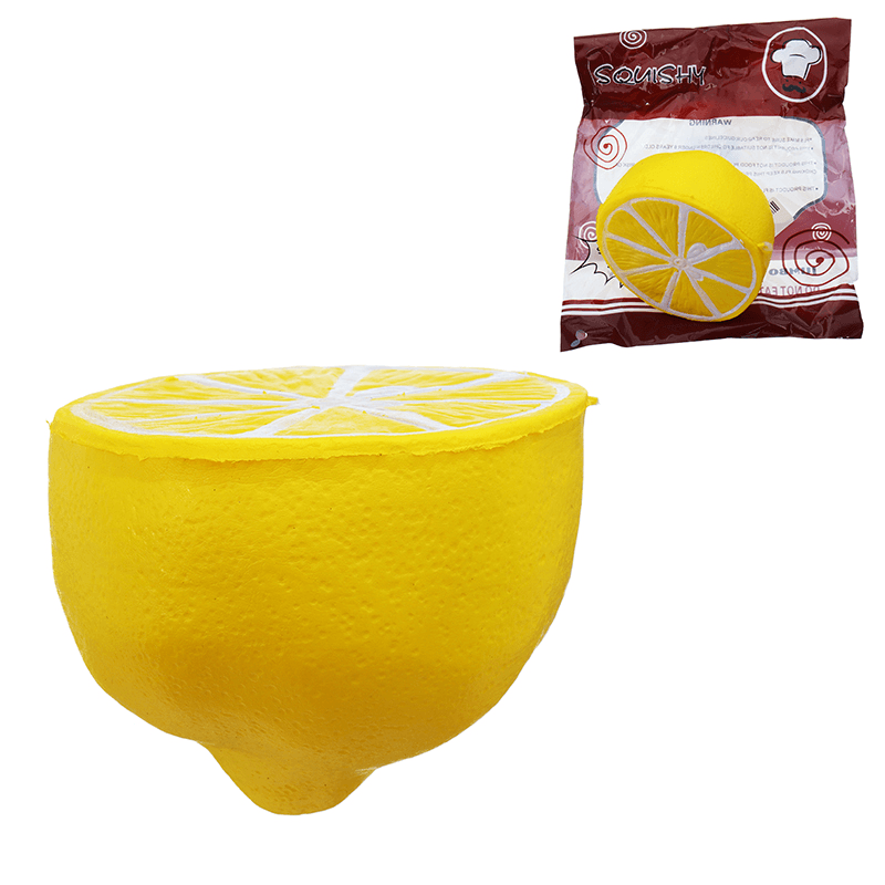 Squishy Half Lemon Soft Toy 10Cm Slow Rising with Original Packaging Birthday Festival Gift