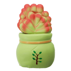 Vlampo Licensed Slow Rising Squishy Potted Succulents Lucky Plant Home Decoration Stress Release Toy 14Cm