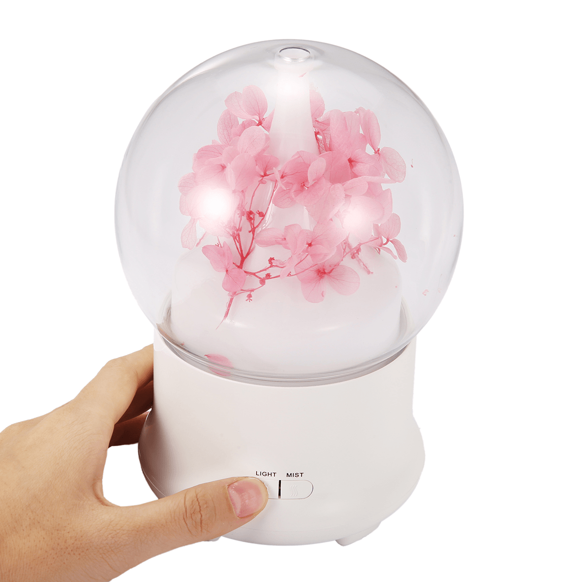 4 Colors Immortal Flower Mini Aroma Humidifier Essential Oil SPA Diffuser Purifier Atomizer