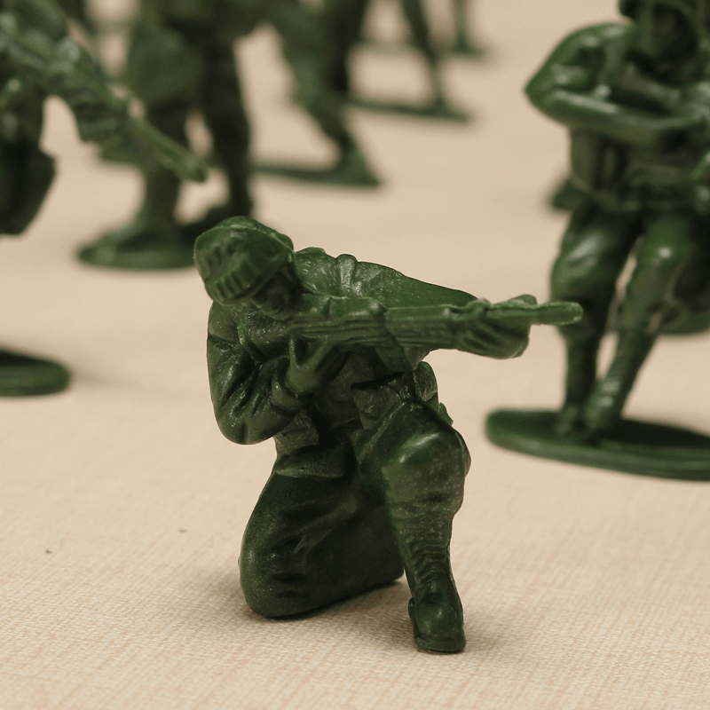 YC 998-3 100PCS 5Cm Soldat Armee Truppe Figur Schlacht Krieg DIY Szene Modell