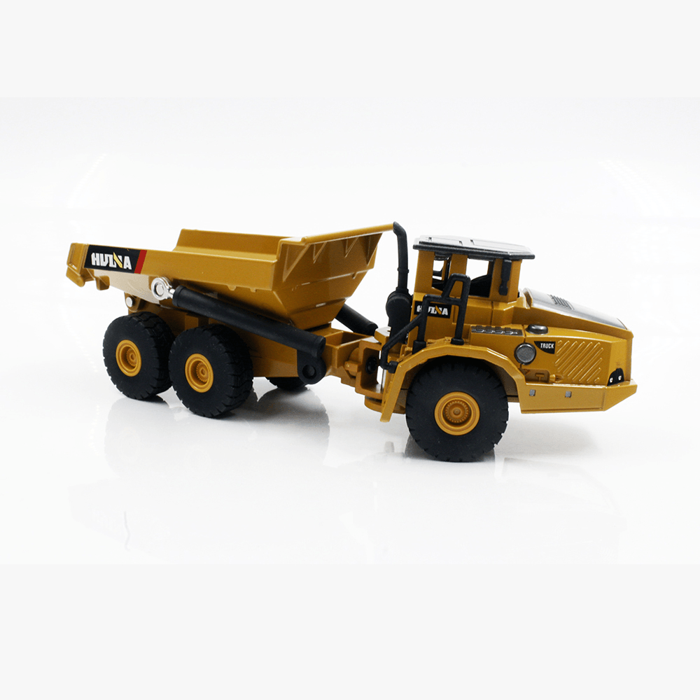 HUINA 1712 1:50 Alloy Articulated Dump Truck Model Diecast Model Metal Vehicles