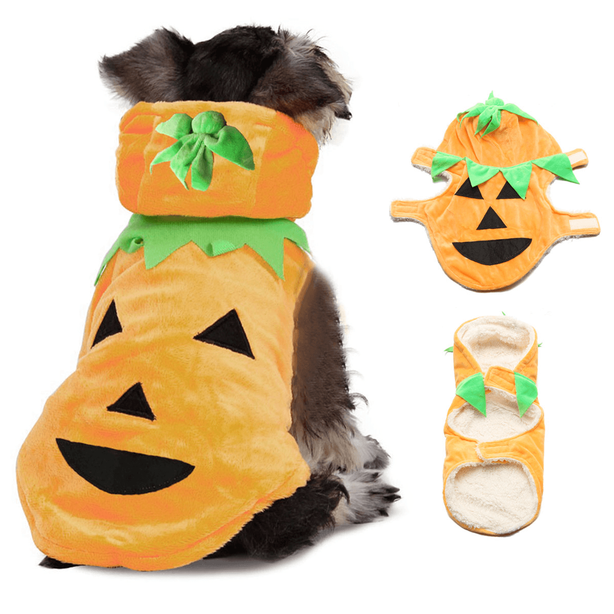 Halloween Pumpkin Style Pet Puppy Dog Cat Clothes Hoodie Costumes Apparel Coat